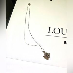 Sterling silver cherub angel necklace